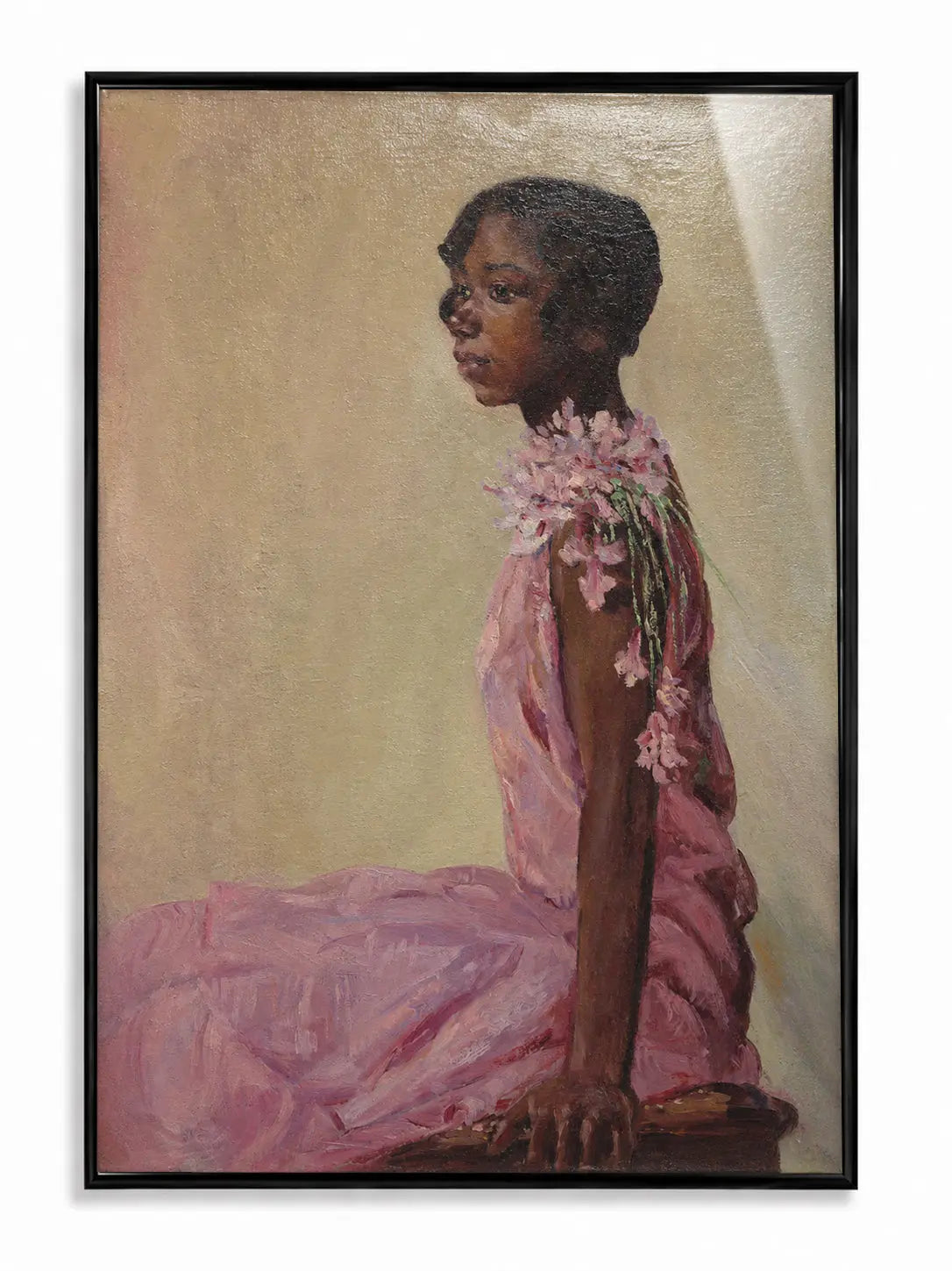 Girl in Pink Dress