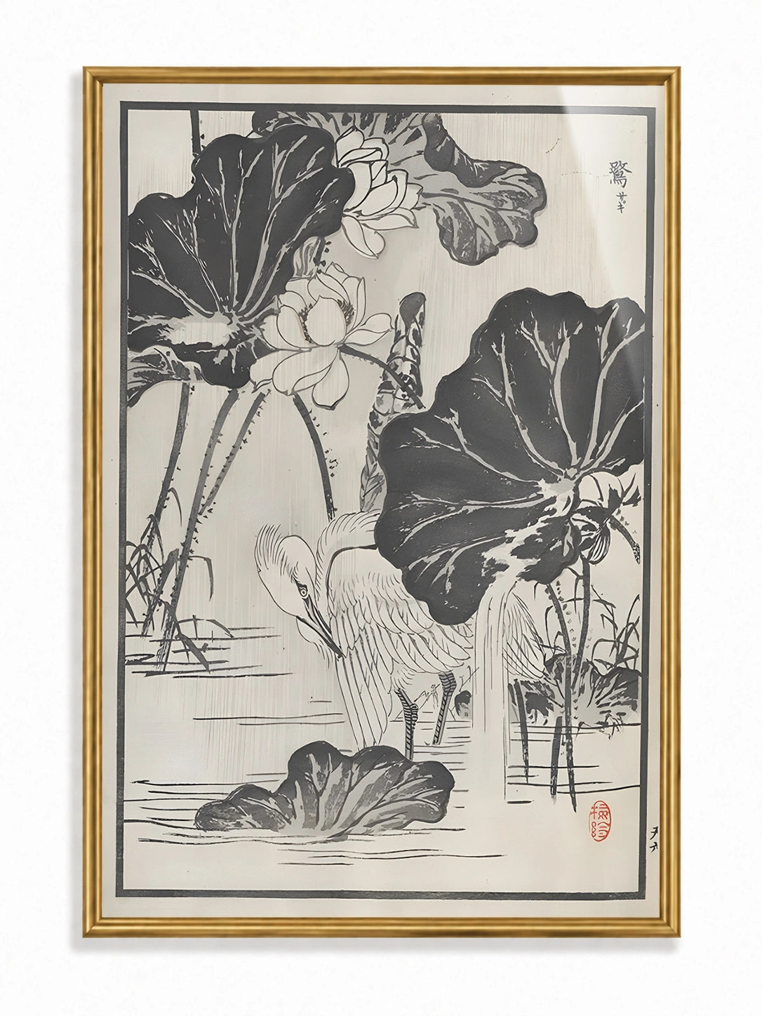 Lotus & Egret Harmony