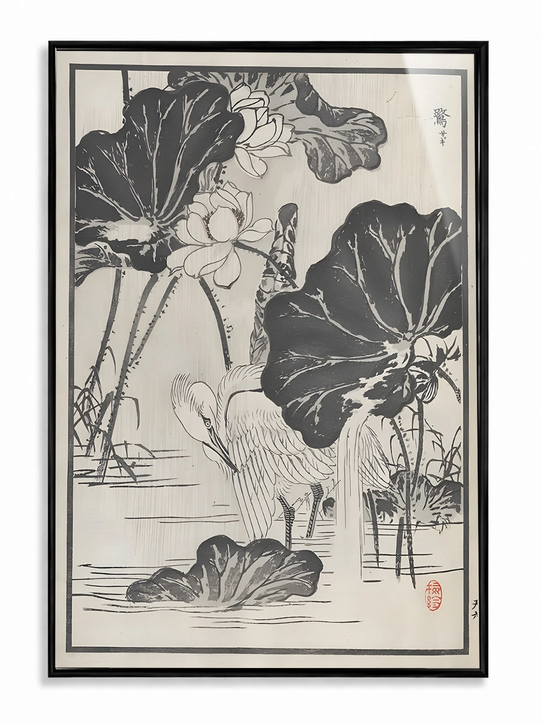 Lotus & Egret Harmony
