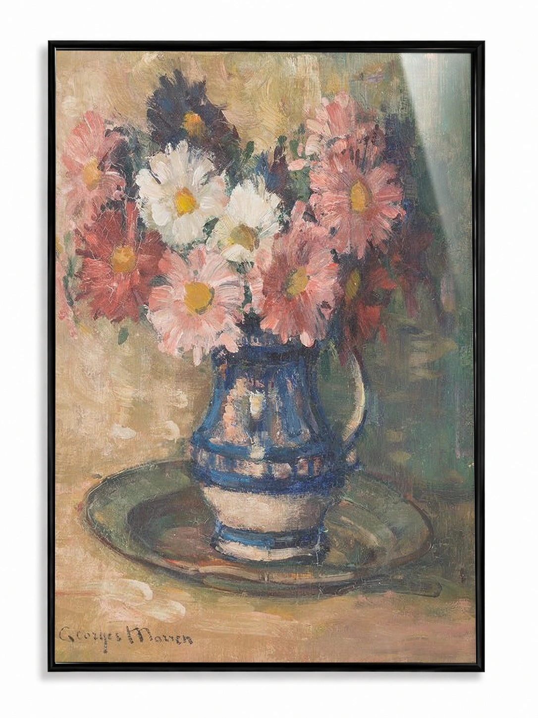Blue Jug of Wildflowers