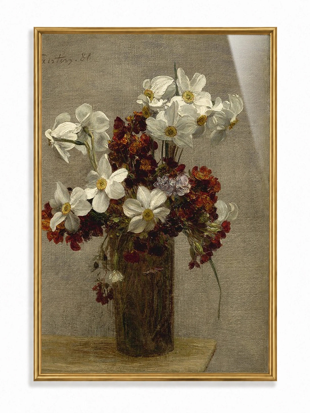 Wildflowers in a Glass Vase